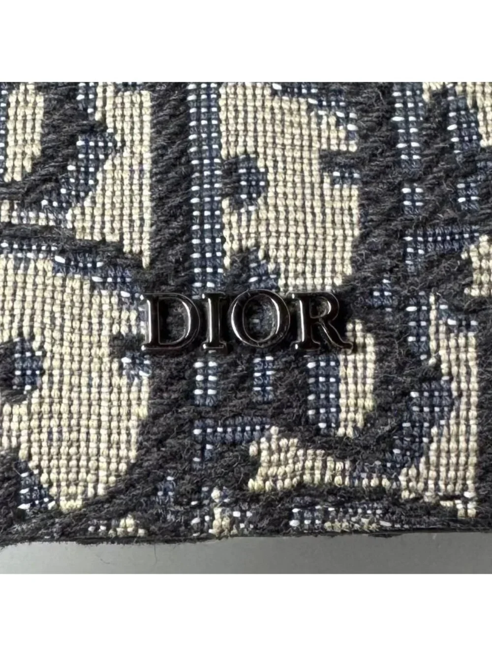 Dior Oblique Bifold Wallet Blue